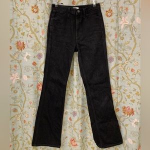 Uniqlo Women High-rise Flare Jean Black